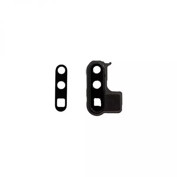 Vitre avec contour pour appareil photo pour HUAWEI P30 Pro Nouvelle Edition noir