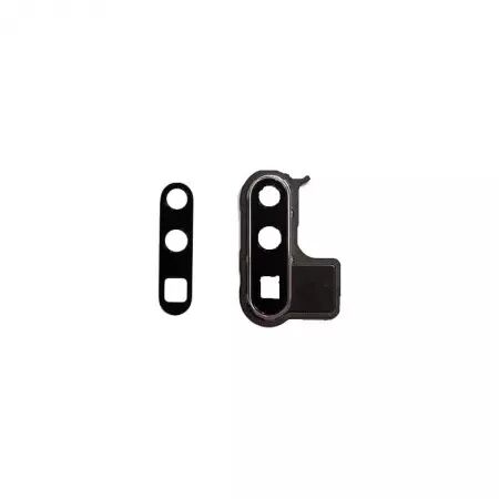 Vitre avec contour pour appareil photo pour HUAWEI P30 Pro Nouvelle Edition silver