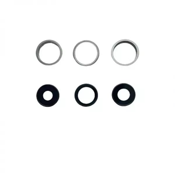 Vitre avec contour pour appareil photo pour Iphone 13 Pro blanc