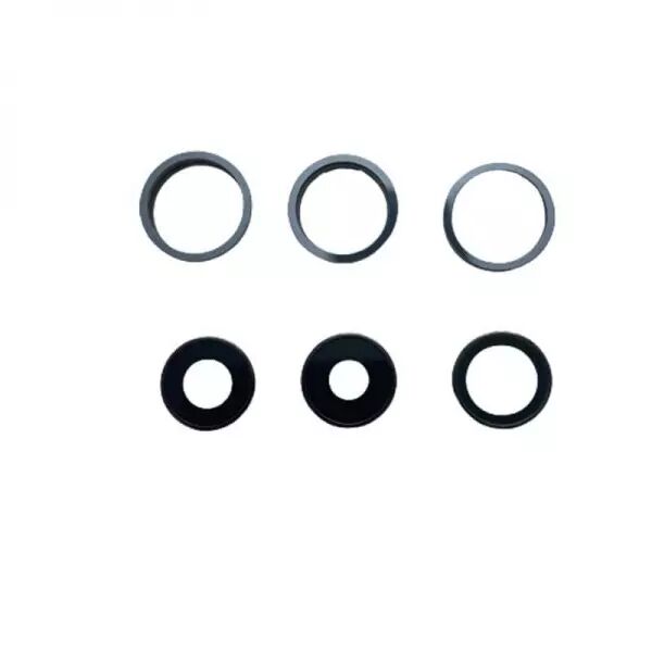 Vitre avec contour pour appareil photo pour Iphone 13 Pro bleu