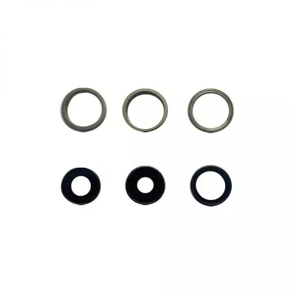 Vitre avec contour pour appareil photo pour Iphone 13 Pro Max or