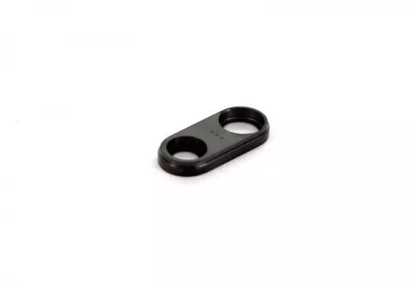 Vitre avec contour pour appareil photo pour Iphone 7 plus noir