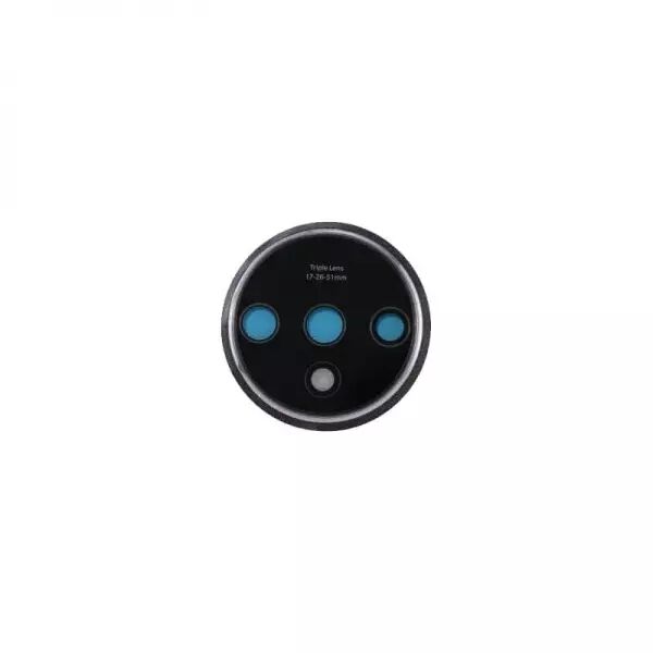 Vitre avec contour pour appareil photo pour ONEPLUS 7T blanc