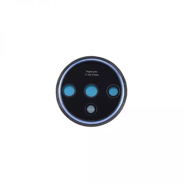 Vitre avec contour pour appareil photo pour ONEPLUS 7T bleu