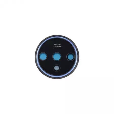 Vitre avec contour pour appareil photo pour ONEPLUS 7T bleu