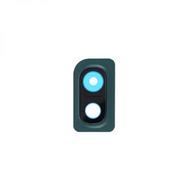 Vitre avec contour pour appareil photo pour SAMSUNG A107F Galaxy A10s bleu
