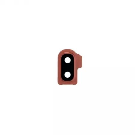 Vitre avec contour pour appareil photo pour SAMSUNG A202F Galaxy A20E corail