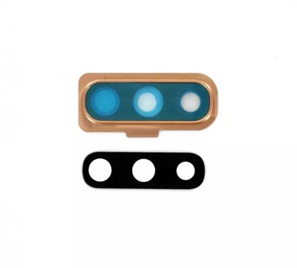 Vitre avec contour pour appareil photo pour SAMSUNG A505 Galaxy A50 or
