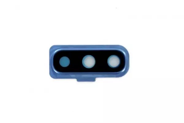 Vitre avec contour pour appareil photo pour SAMSUNG A705 Galaxy A70 bleu