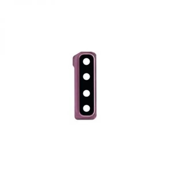 Vitre avec contour pour appareil photo pour SAMSUNG A920 Galaxy A9 2018 rose