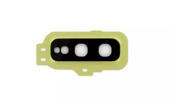 Vitre avec contour pour appareil photo pour SAMSUNG G970 Galaxy S10E or
