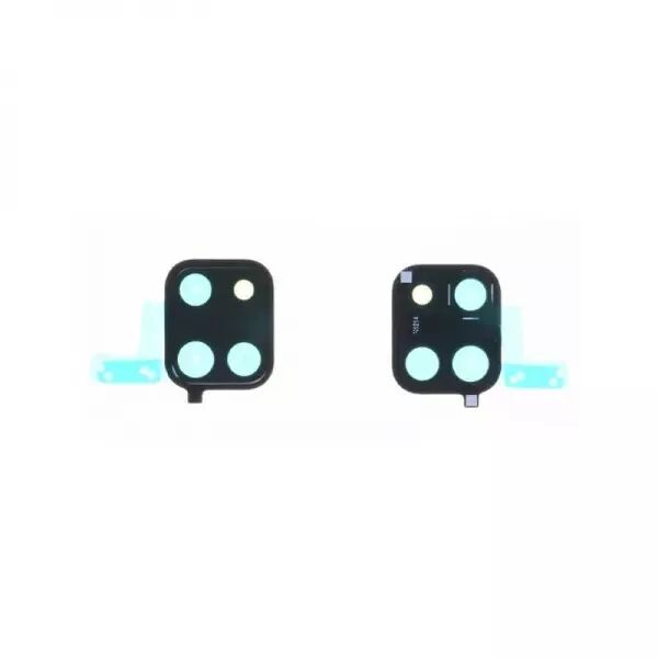 Vitre avec contour pour appareil photo pour SAMSUNG N770 Galaxy Note 10 Lite noir