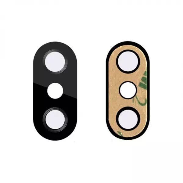 Vitre avec contour pour appareil photo pour Xiaomi Mi A2 Lite noir