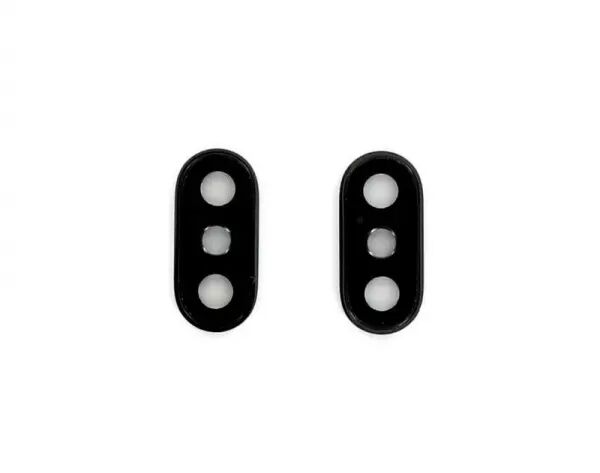 Vitre pour appareil photo avec contour pour Iphone XS MAX noir