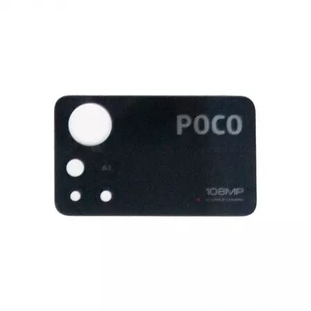 Vitre pour appareil photo noir pour Xiaomi Poco X4 Pro 5G