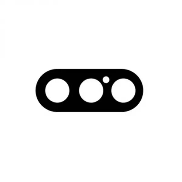 Vitre pour appareil photo pour Iphone X noir